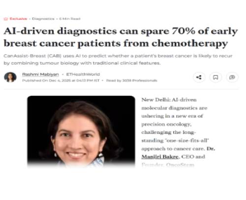 CanAssist-Breast (CAB) uses AI to predict patient’s breast cancer